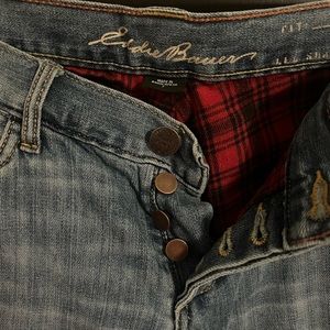 Eddie Bauer flannel lined jeans